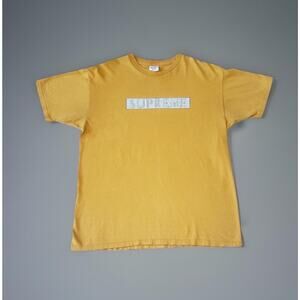 Vintage Supreme Optical Illusion T Shirt Yellow David Lynch